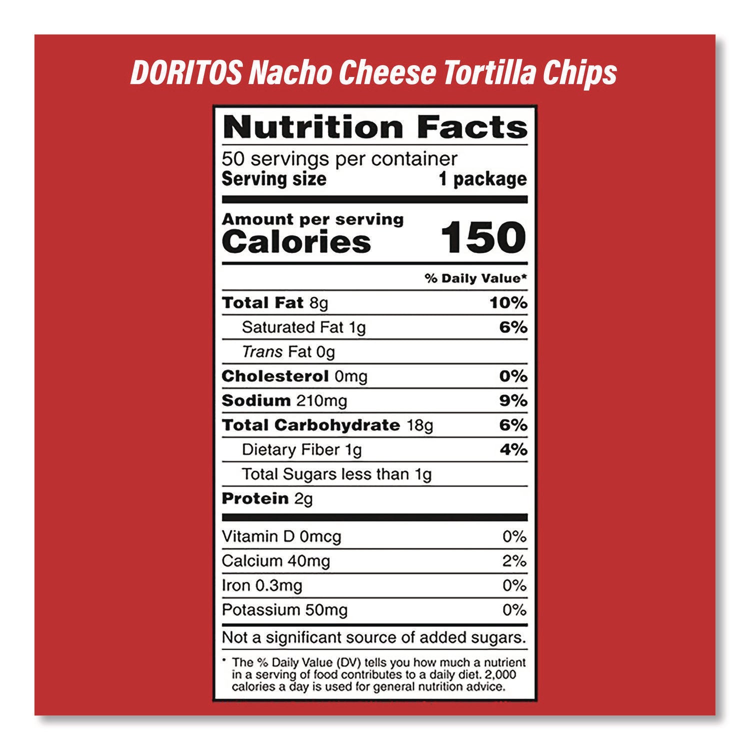 Doritos Nacho Cheese Tortilla Chips and Welch's Mixed Fruit Snacks, (50) 1oz Bag Chips, (66) 0.8 oz Pouch Fruit Snacks/Bundle