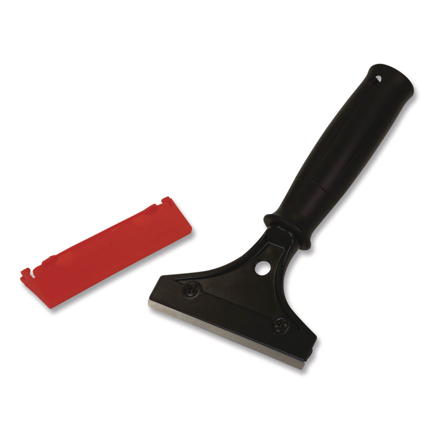 Window Cleaning Kit, 12" Wide Combo Washer/Squeegee, 8 ft Extension Pole, 4" Wide Scraper with 8" Handle