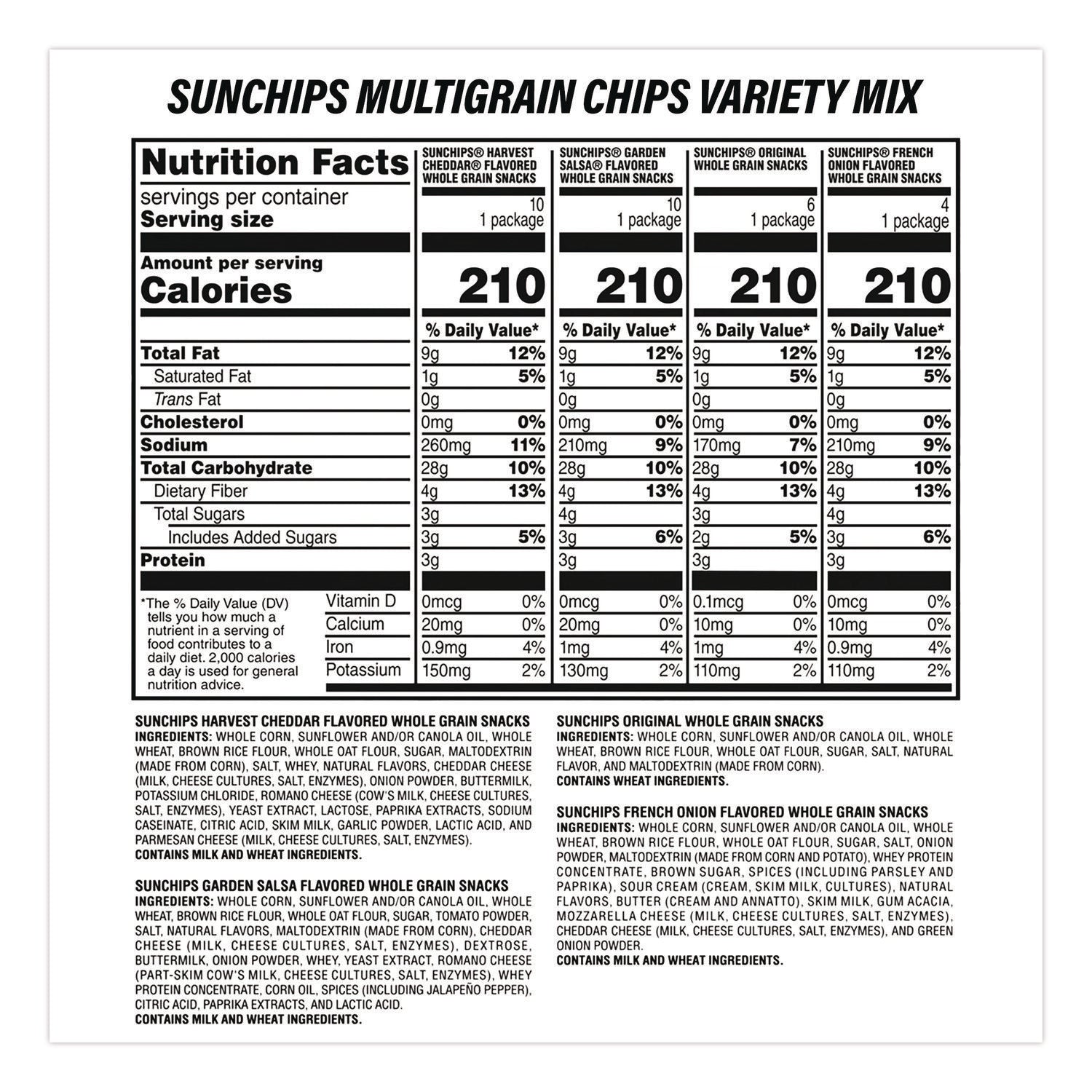 Sunchips and Jack Link's Beef Jerky Variety Pack, (30) 1.5 oz Bags, (9) 1.25 oz Snack Packs, Assorted Flavors/Bundle