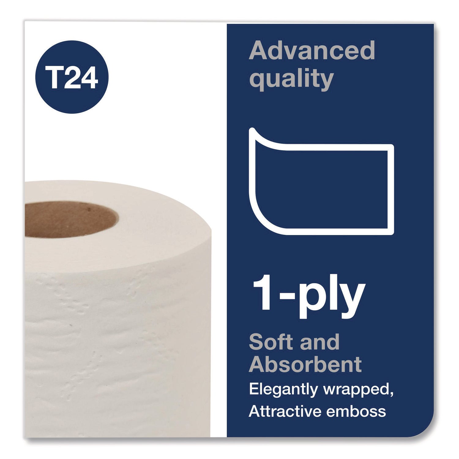 Advanced High Capacity Bath Tissue, Septic Safe, 1-Ply, White, 2,000 Sheets, 36 Rolls/Carton