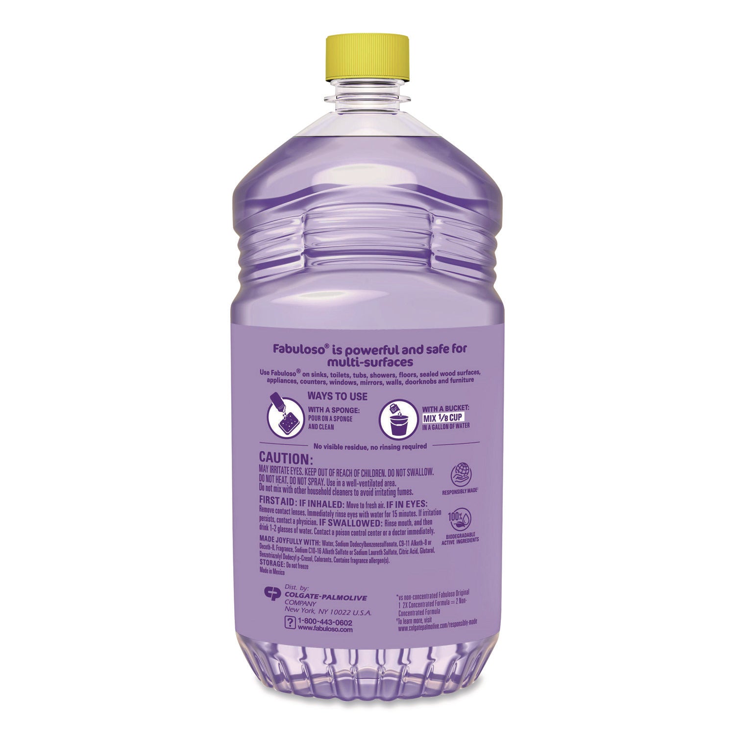 Multi-Use Cleaner, Light Lavender Scent, 56 oz Bottle, 6/Carton