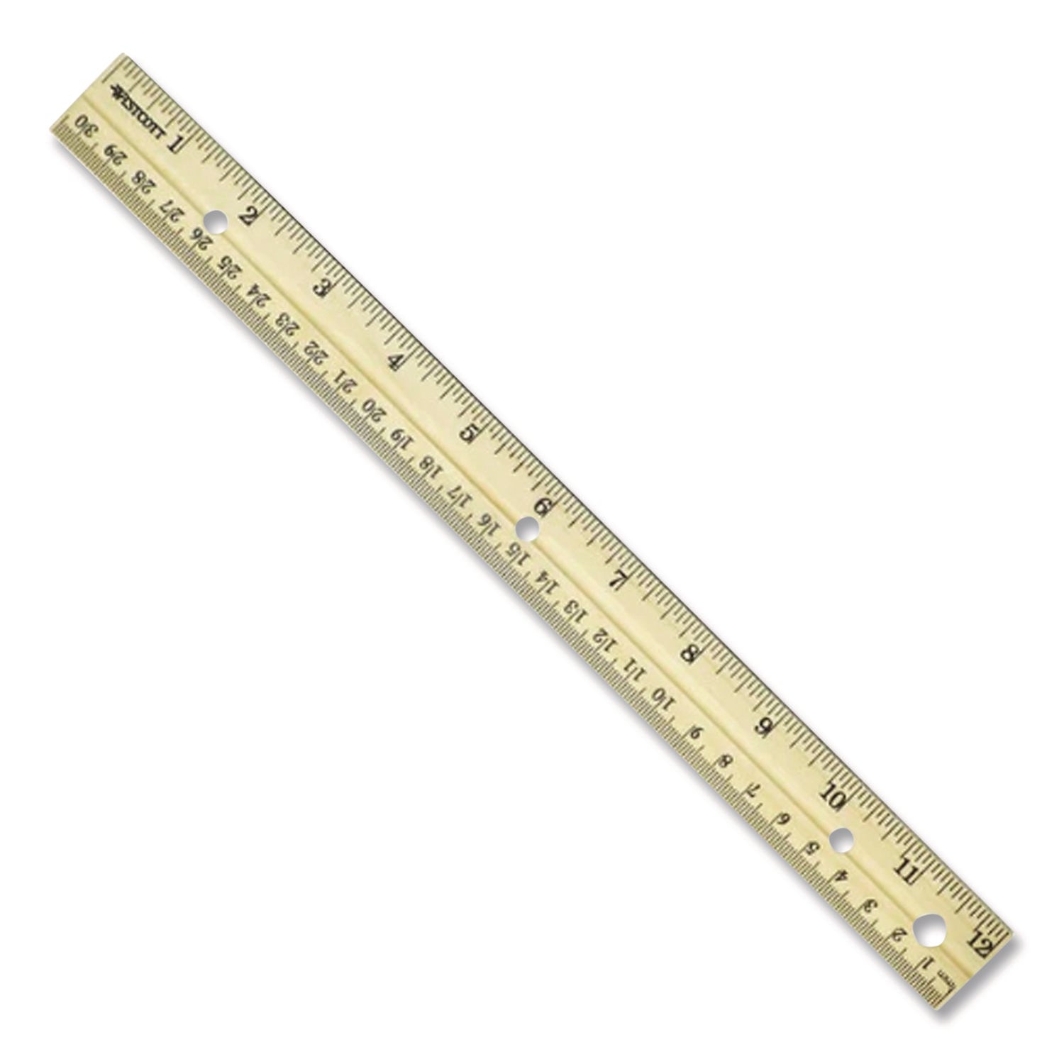 Westcott Metal Edge English/Metric Wood Ruler