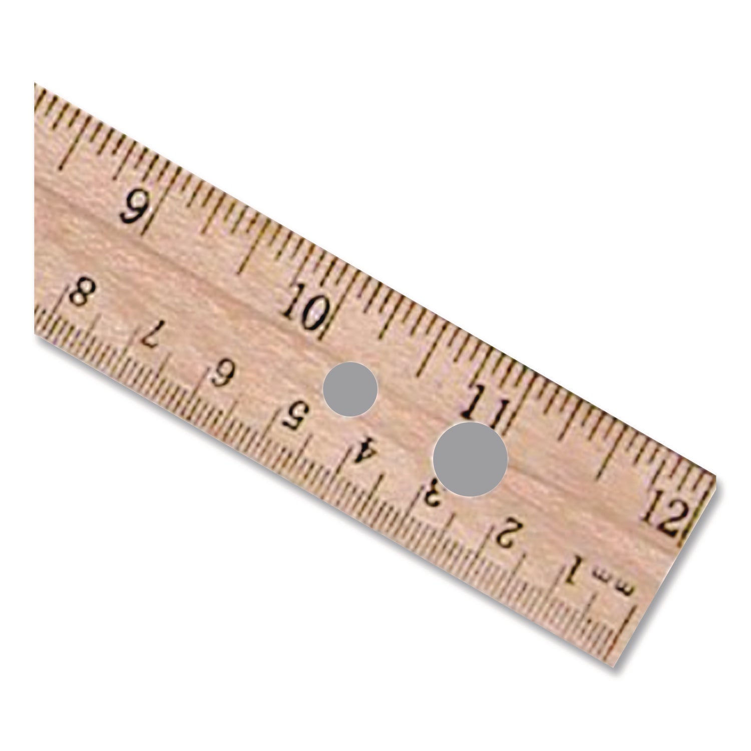 Westcott Metal Edge English/Metric Wood Ruler