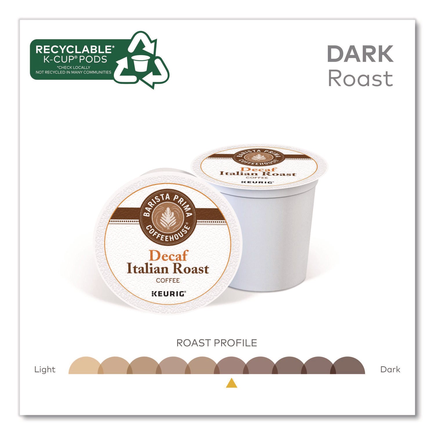 Barista Prima Coffeehouse&reg; K-Cup Italian Roast Decaf Coffee