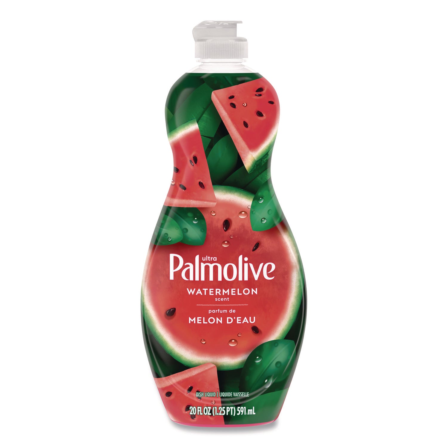 Dishwashing Liquid, Watermelon Scent, 20 oz Bottle, 9/Carton