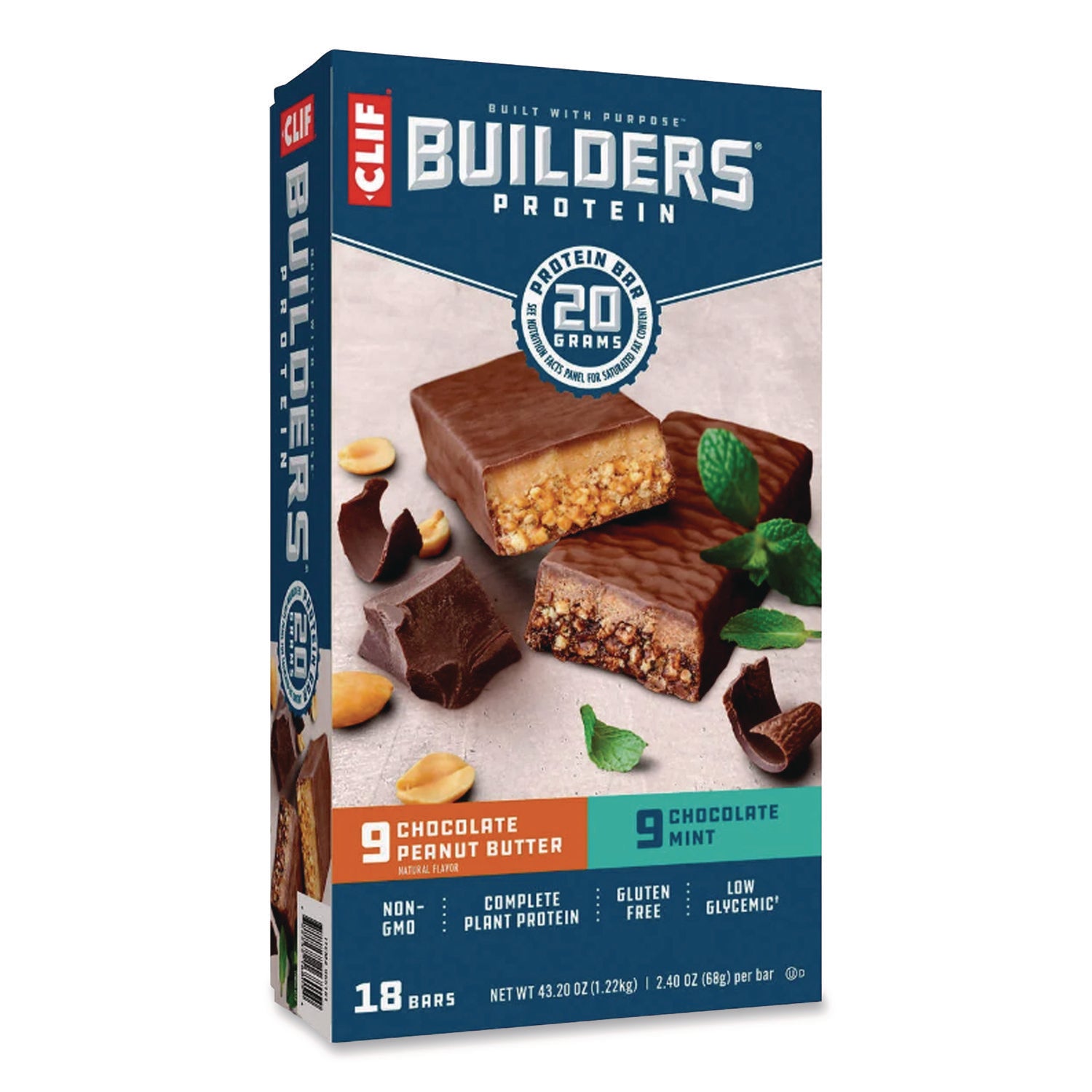 No Artificial Flavor - Chocolate Peanut Butter, Chocolate Mint - 0.71 oz - 18 / Carton