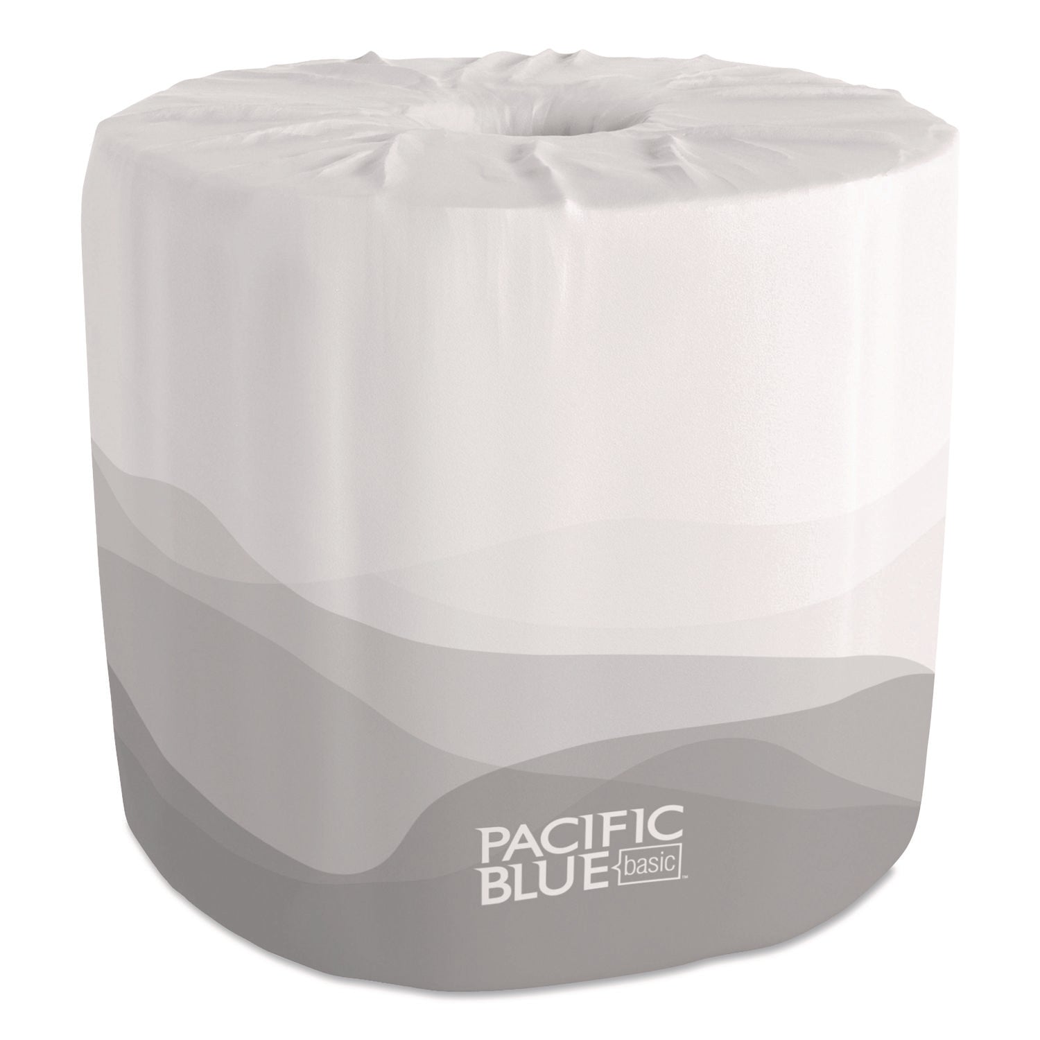 Pacific Blue Basic Embossed Bathroom Tissue, Septic Safe, 2-Ply, White, 550/roll, 80 Rolls/carton