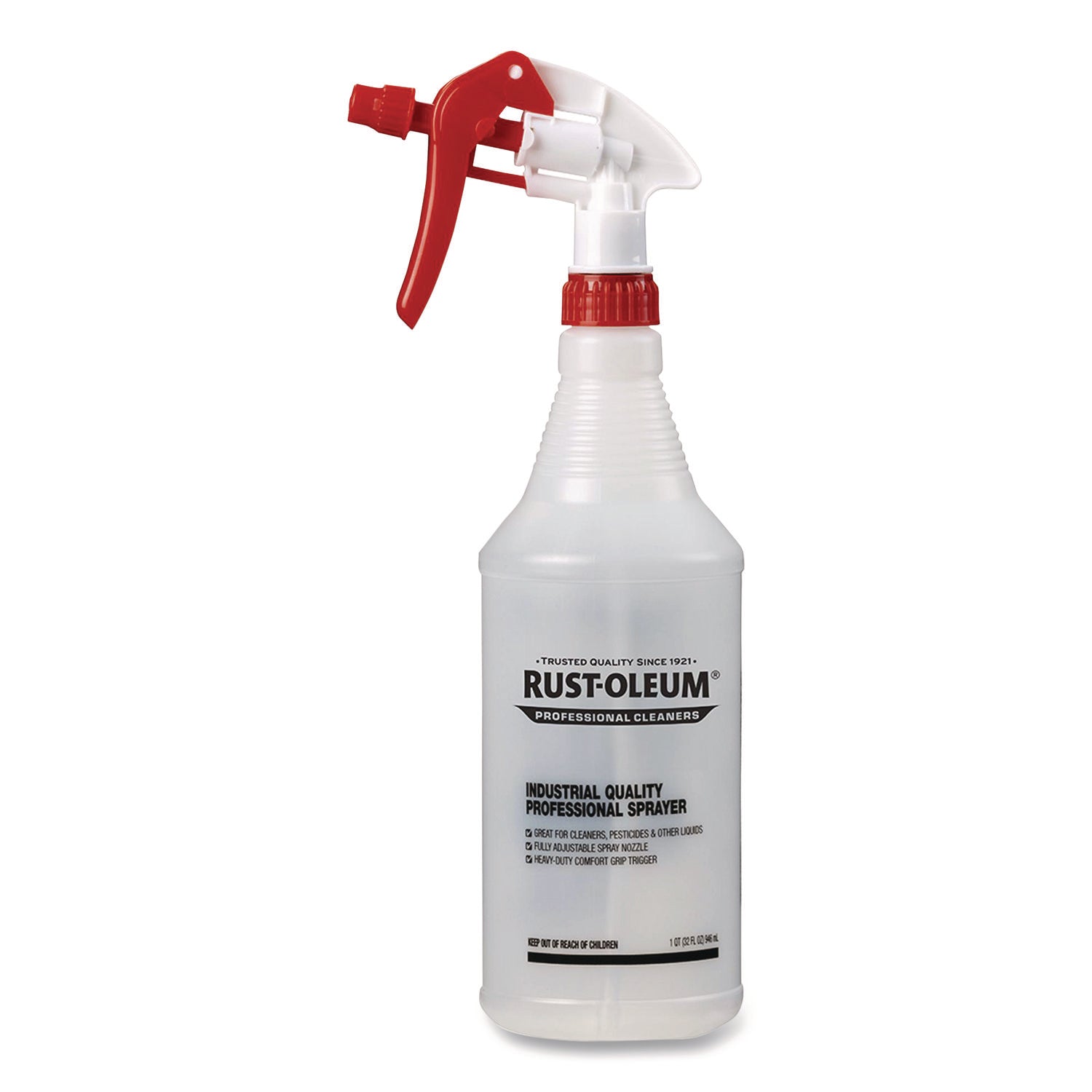 Suitable For Cleaning - Adjustable Nozzle, Heavy Duty, Comfortable Grip, Ergonomic - Clear - 12 / Carton