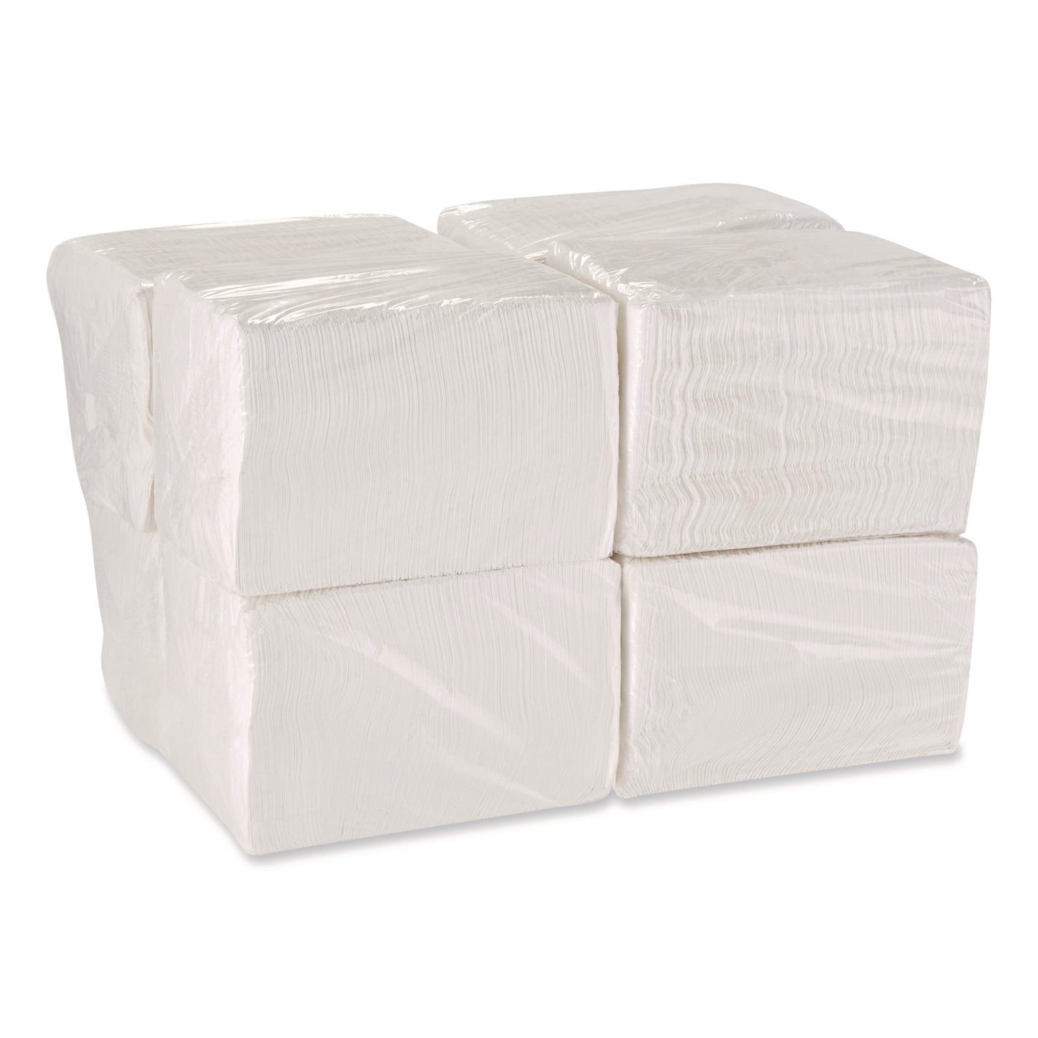 Acclaim 1/4 Fold Paper Dinner Napkins, White, 1-Ply, 16" x 16", 500/Pack, 8 Packs/Carton
