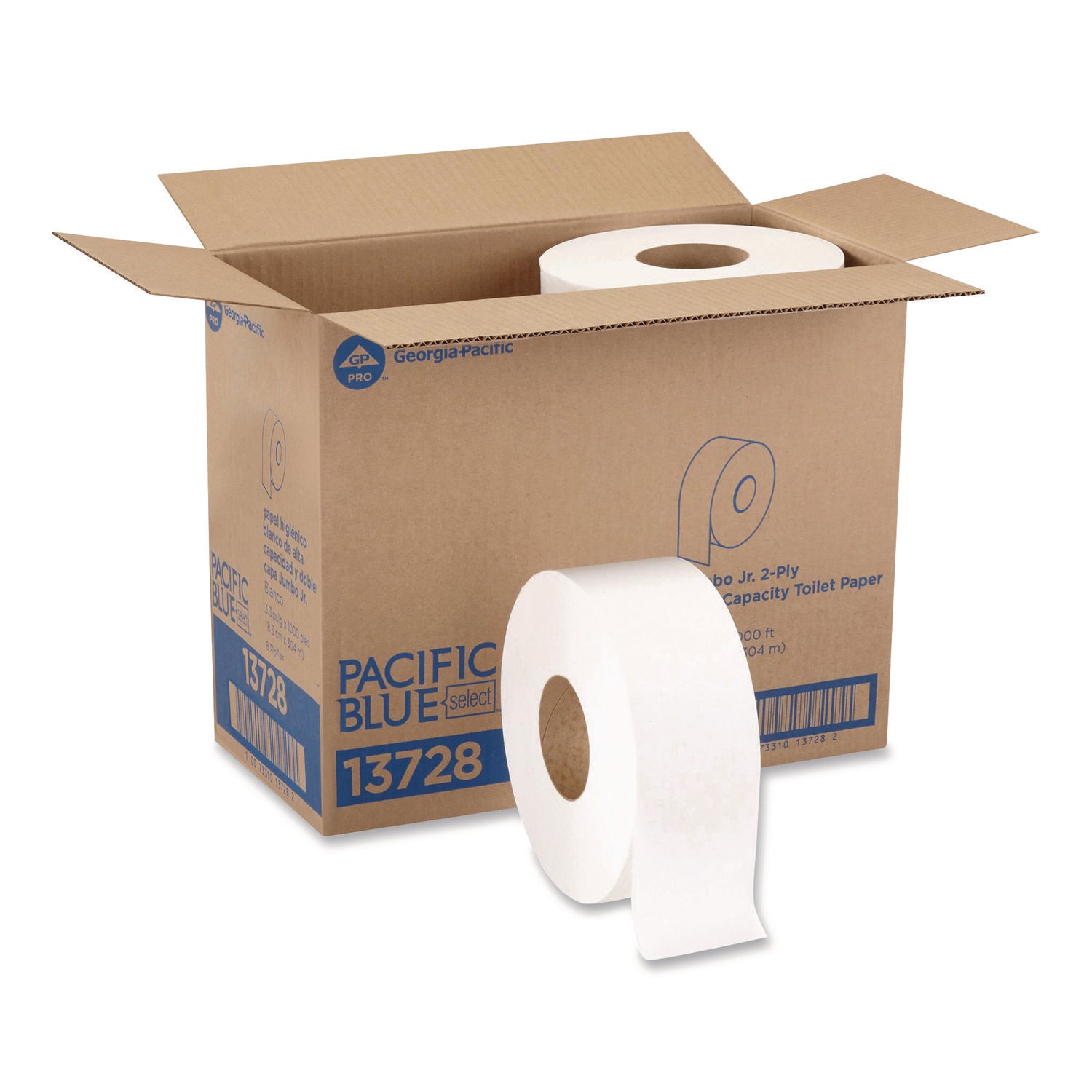 2 Ply1000 ft Length - 9" Roll Diameter - White - 8 / Carton