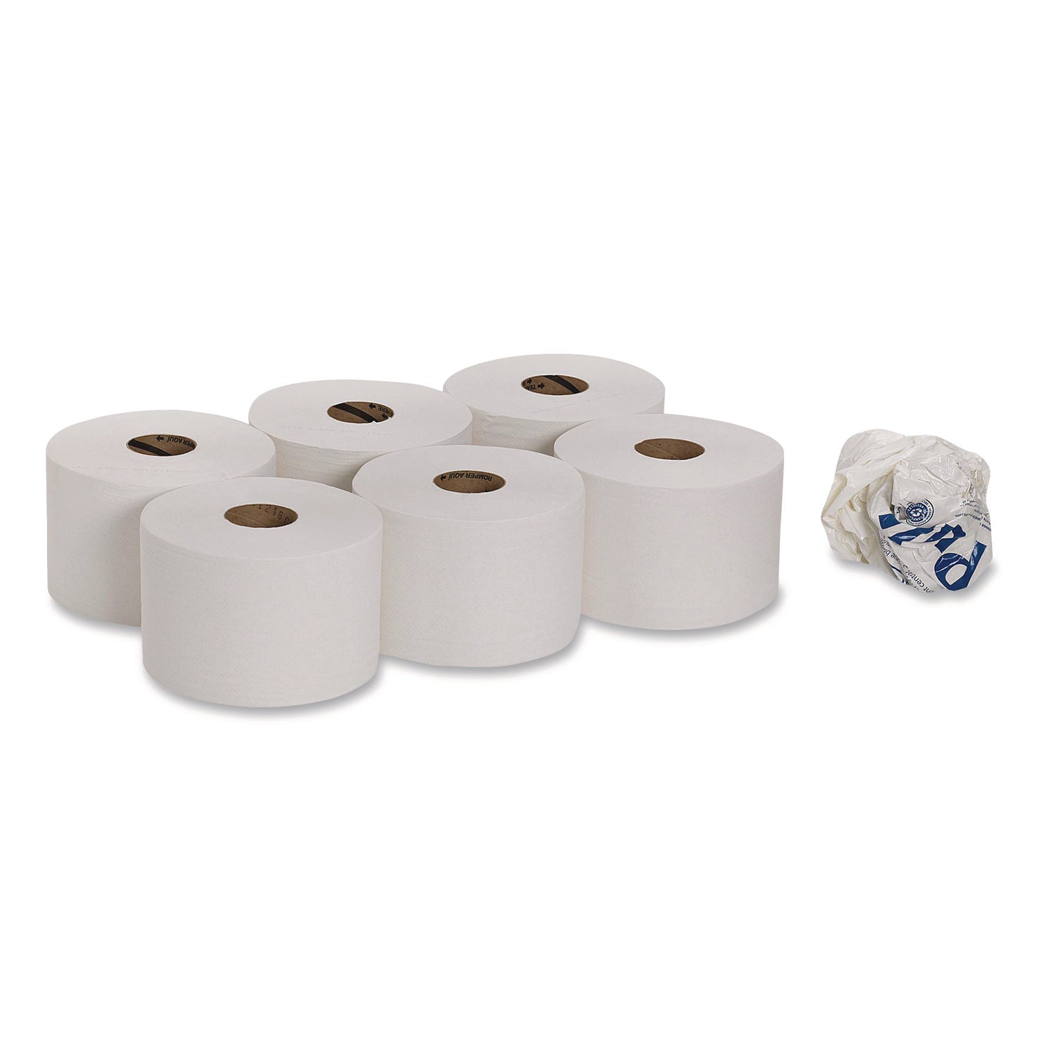 2 Ply - 5.25" Width x 8.40" Length - 1000 Sheets/Roll - 8.10" Roll Diameter - White - 6 / Carton