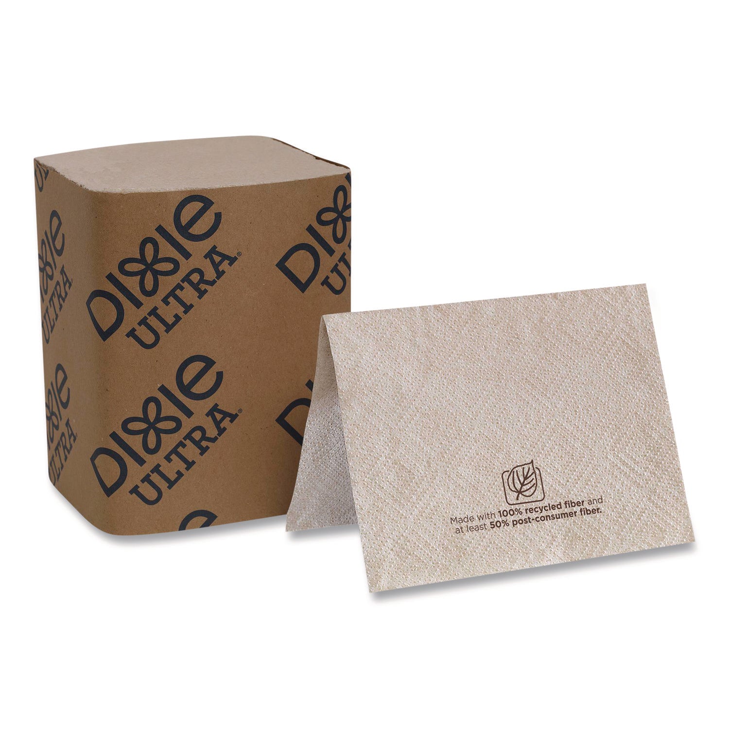 Dixie Ultra Interfold Napkin Dispenser Refill, 2 Ply, White, 250 Napkins per Pack, 24 Packs per Carton