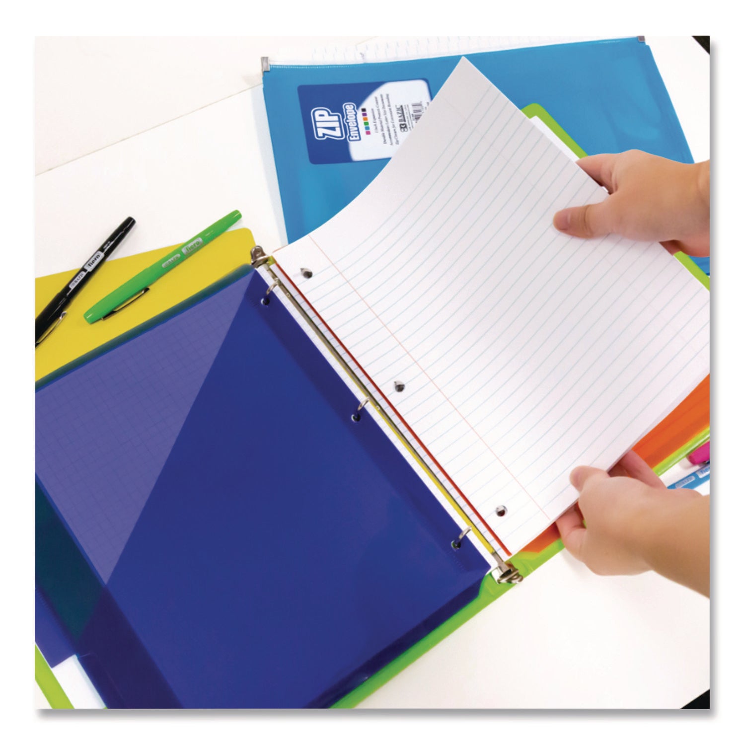Filler Paper, Side: 3-Hole Punched, Wide/Legal Rule, 150/Pack