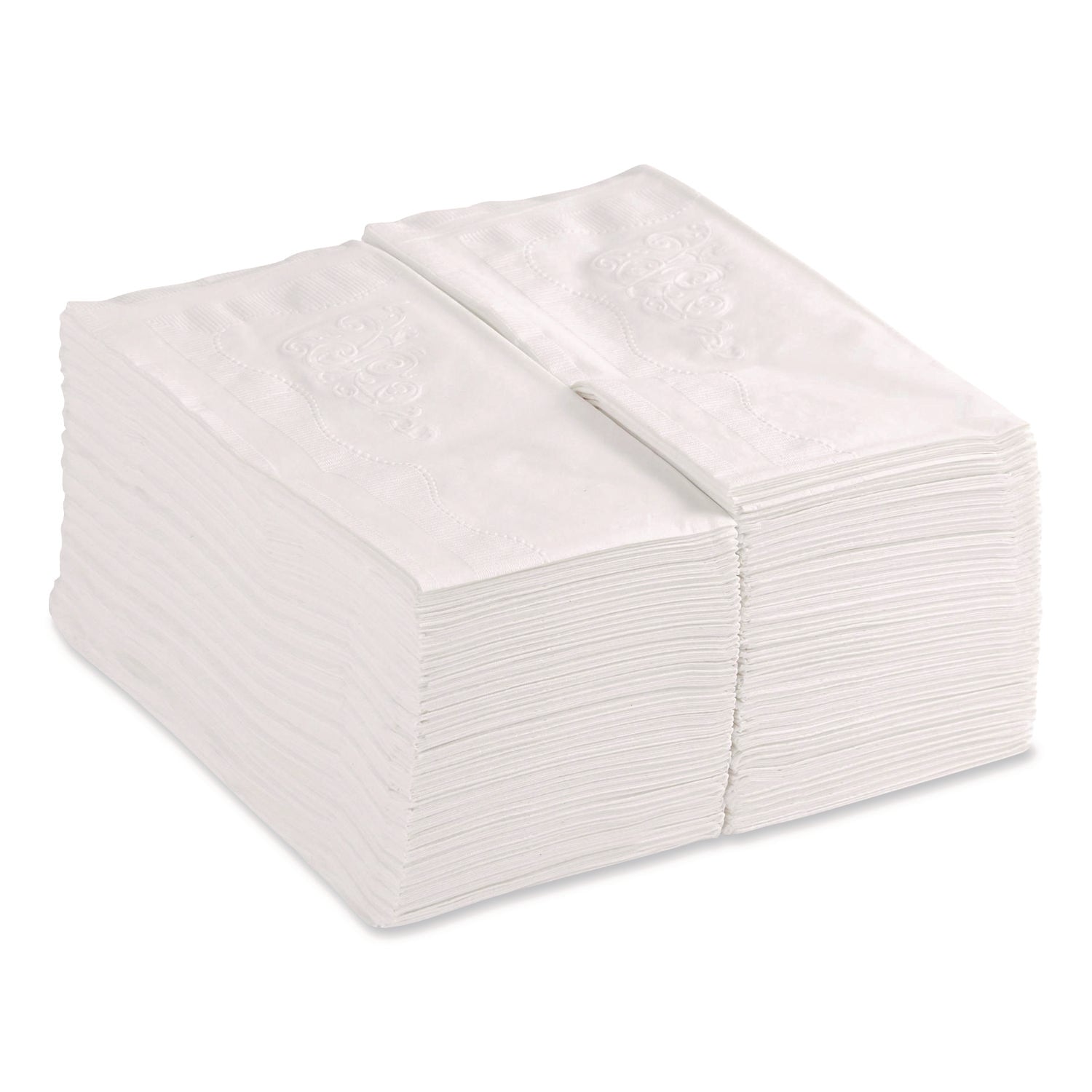 2 Ply - 1/8 Fold - 15" Width x 16" Length - Scrollwork Pattern - White - 126 / Pack