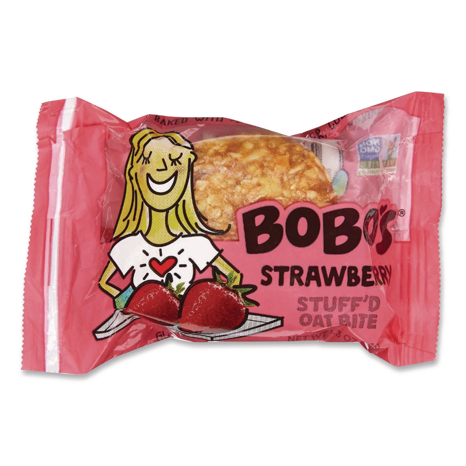 Stuff'D Apple Pie/Strawberry Oat Bites, 1.3 oz Individually Wrapped, 24/Carton