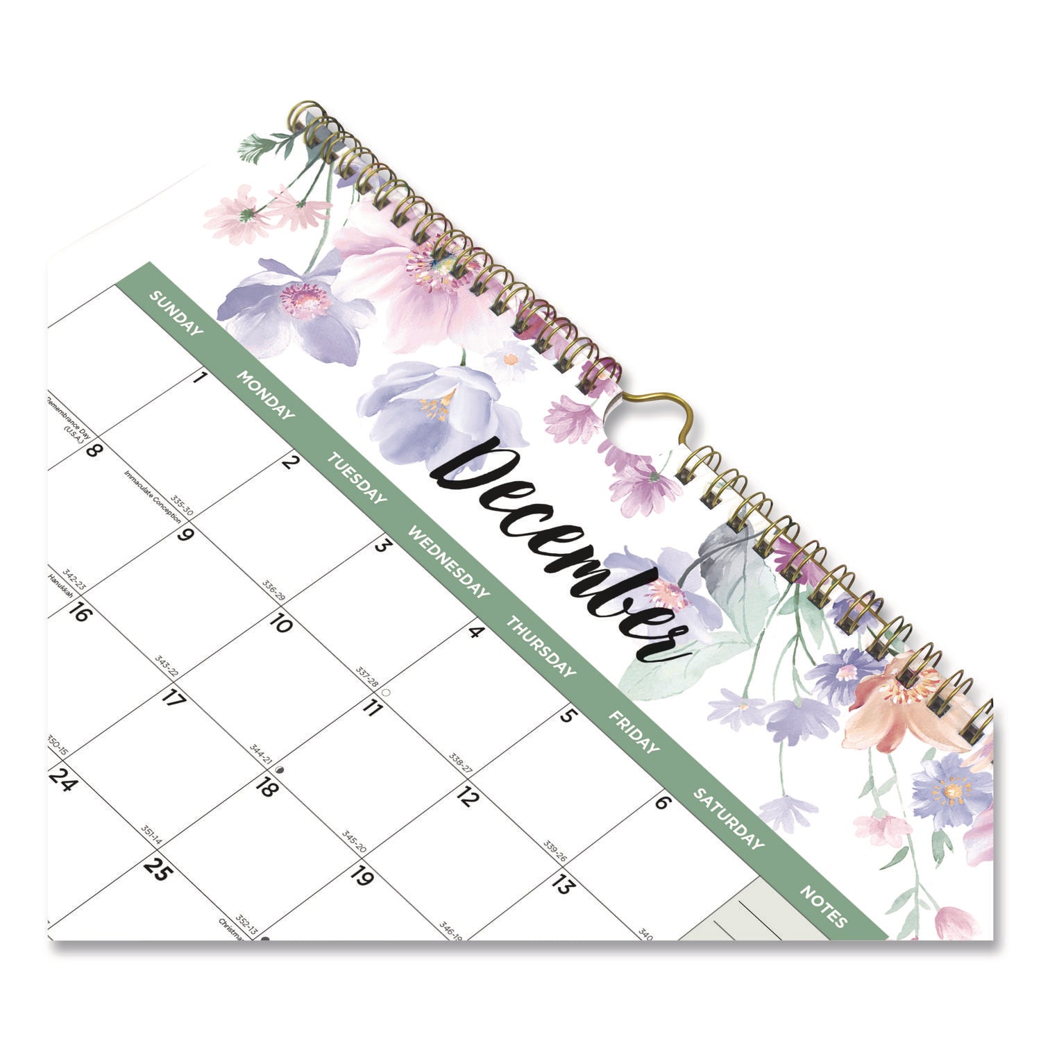 Blueline 3-Month Colorful Wall Calendar