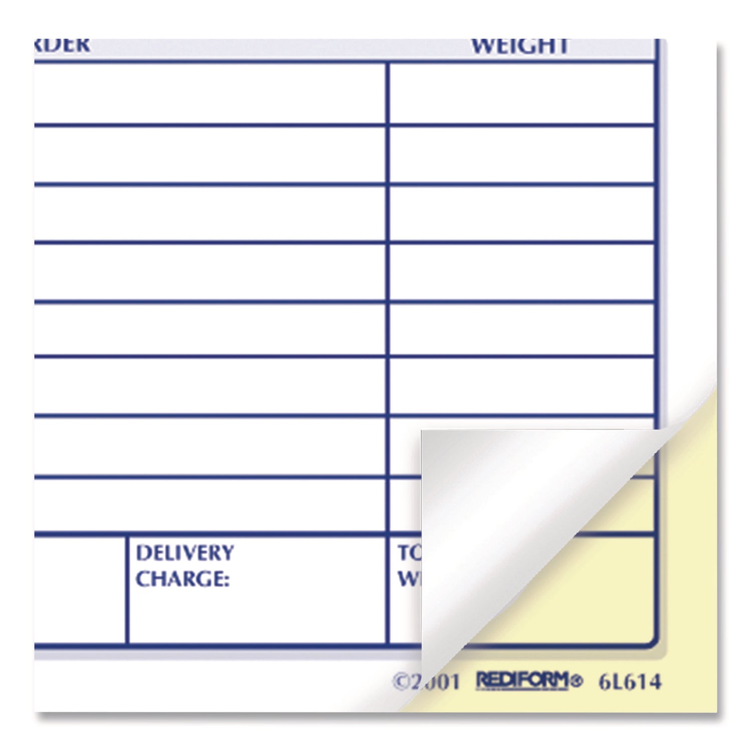 50 Sheet(s) - 2 Part - Carbonless Copy - 4.25" x 6.37" Form Size - White, Manila - 1 Each