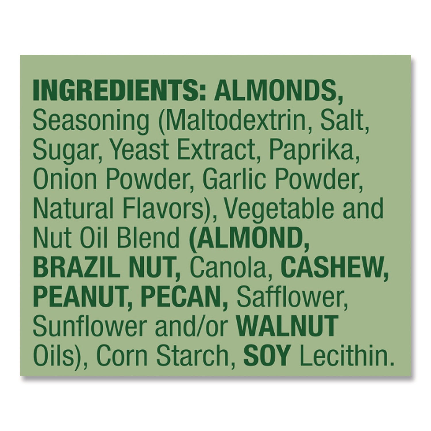 100 Calorie Pack Nuts, 0.63 oz Pack, 7/Box