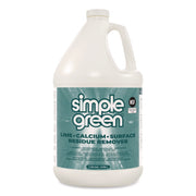 Simple Green Lime-Calcium-Surface Residue Remover, 128 fl oz (4 quart), Pleasant Wintergreen Scent, Bleach-Free, Ammonia-Free, Phosphorous-Free, Non-Abrasive, Turquoise, 1 Each