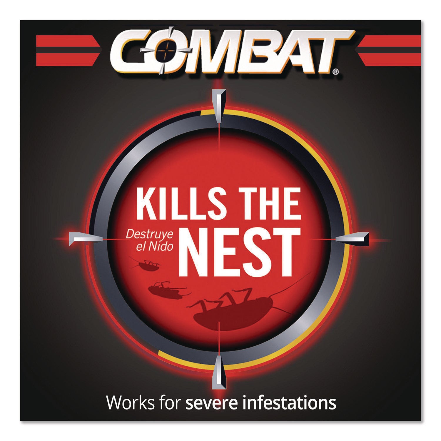 Roach Bait Insecticide, for Small and Large Roaches, 0.42 oz, 12 Bait Stations