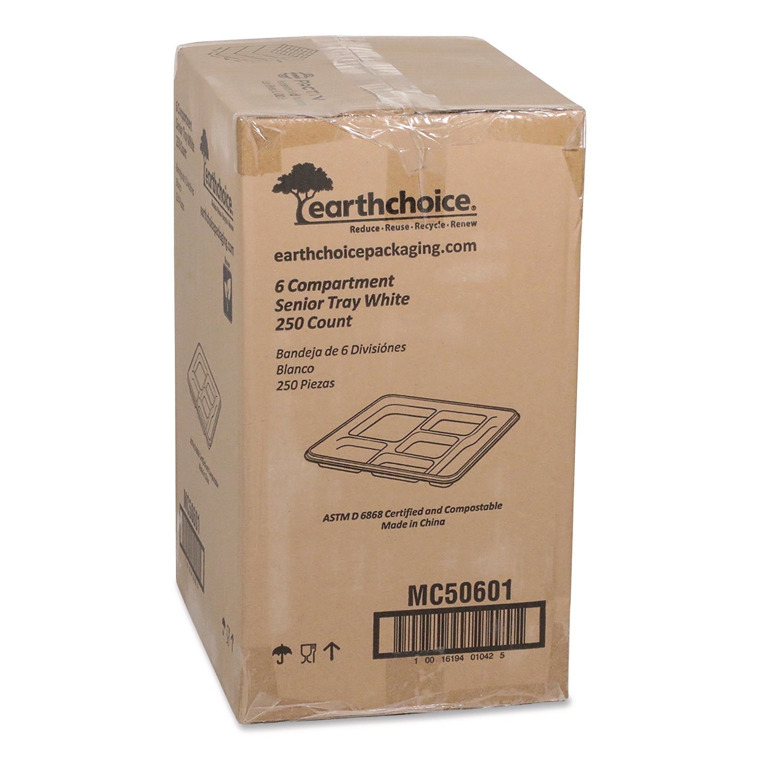 TRAY,6CMP,SCH LNCH,250,NT
