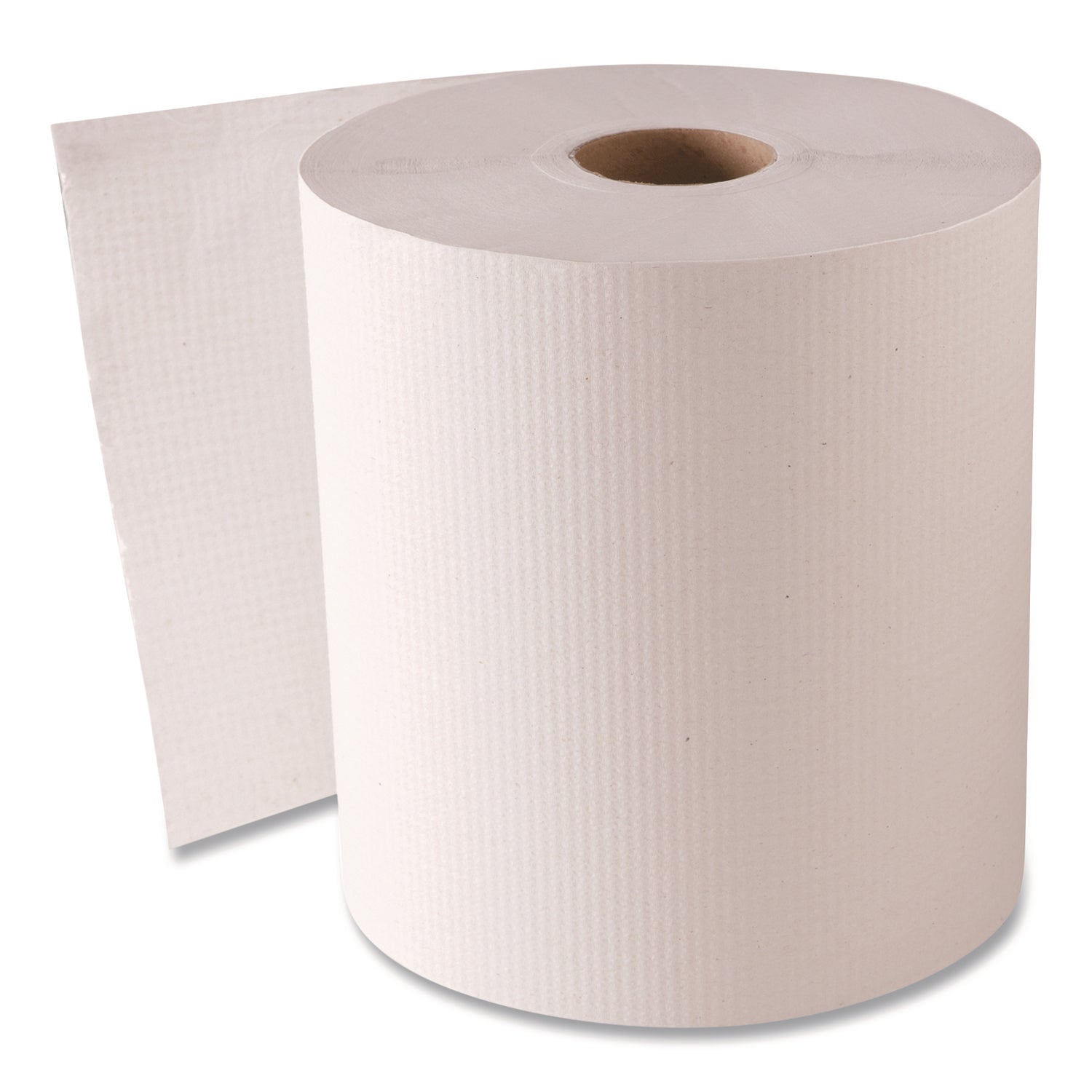 Hardwound Roll Towels, 1-Ply, 8" x 800 ft, White, 6 Rolls/Carton