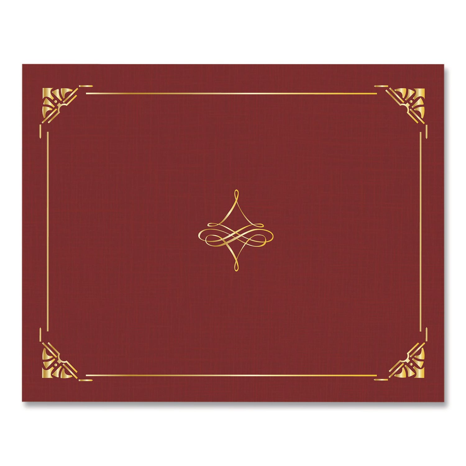 Geographics Letter Recycled Certificate Holder - 8 1/2" x 11" - Cordova, Gold - Damage Resistant, Die-cut, Sturdy - 30% Recycled - 1 Pack