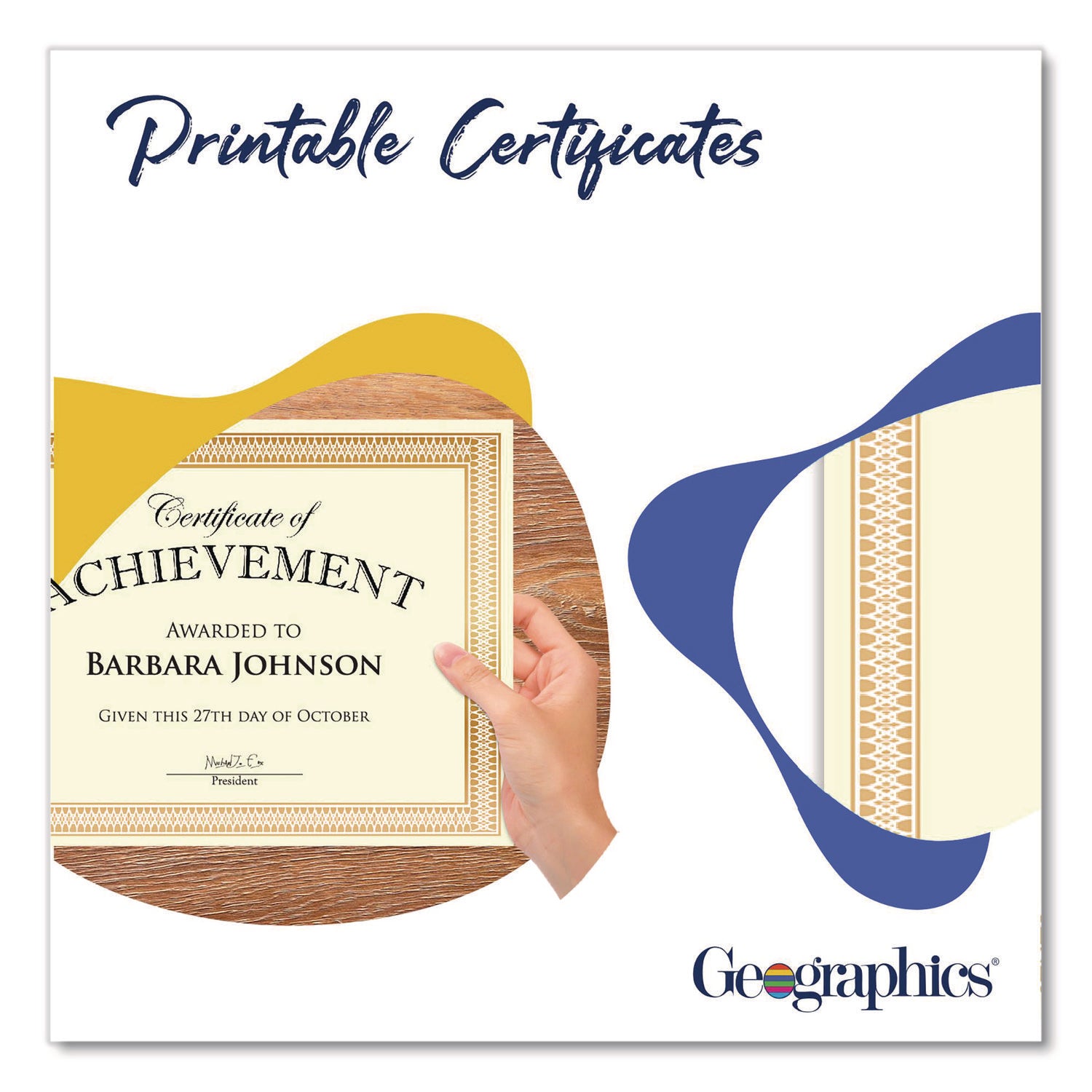 24 lb Basis Weight - 8.5" Width - Laser, Inkjet Compatible - Gold - 100 / Pack