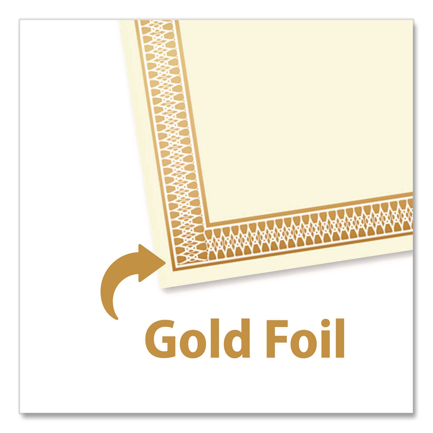24 lb Basis Weight - 8.5" Width - Laser, Inkjet Compatible - Gold - 100 / Pack