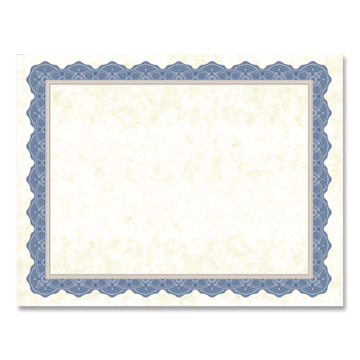 8.5" Width x 11" Length - Inkjet, Laser Compatible - Blue Border - 1 Pack