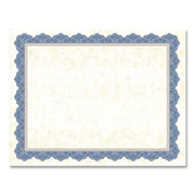 8.5" Width x 11" Length - Inkjet, Laser Compatible - Blue Border - 1 Pack