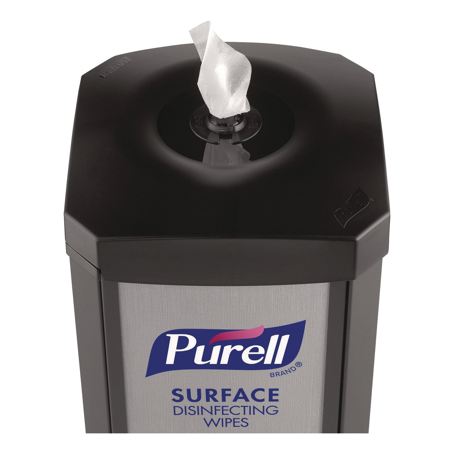 DS360 High-Capacity Surface Disinfecting Wipes Station, 1,200 Wipe Capacity, 15.5 x 15.5 x 39.6, Graphite