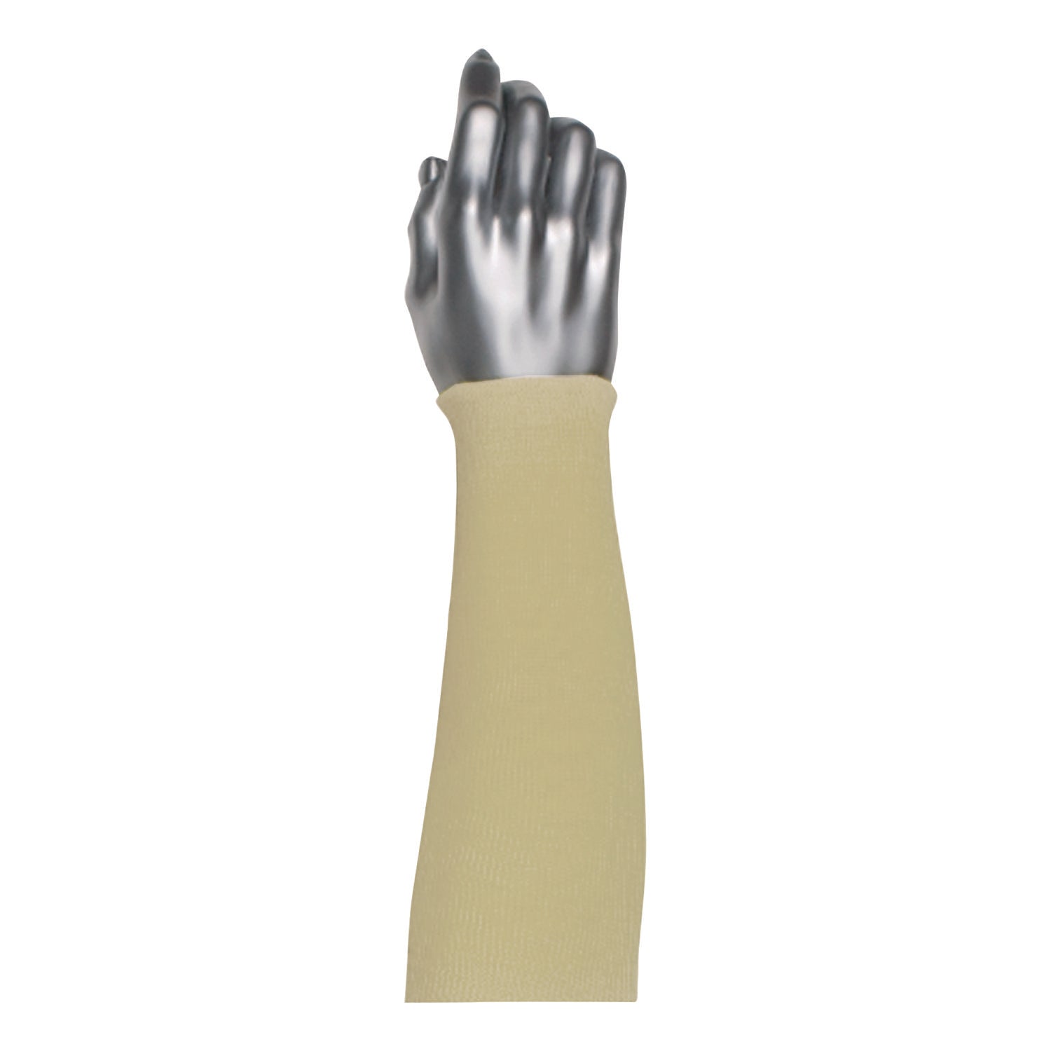 Knitted Kevlar Sleeve, 2-Ply, 18", Tan