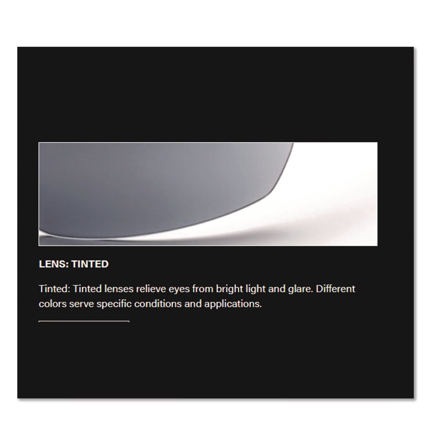 Anser Optical Safety Glasses, Black Frame, Gray Lens