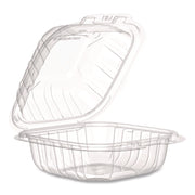 Microwaveable Hinged Containers, 6.31 x 6.31 x 3, Clear, Plastic, 300/Carton