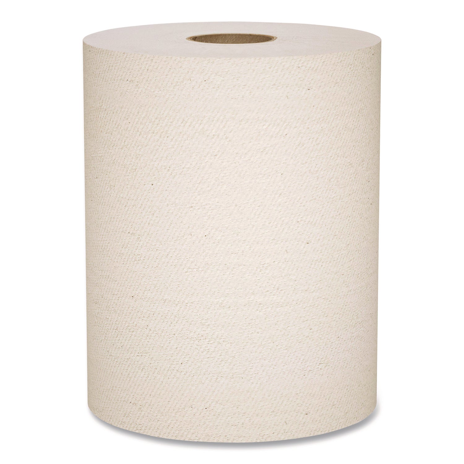 Essential 100% Recycled Fiber Hard Roll Towel, 1-Ply, 8" x 800', 1.5" Core, Brown, 6 Rolls/Carton