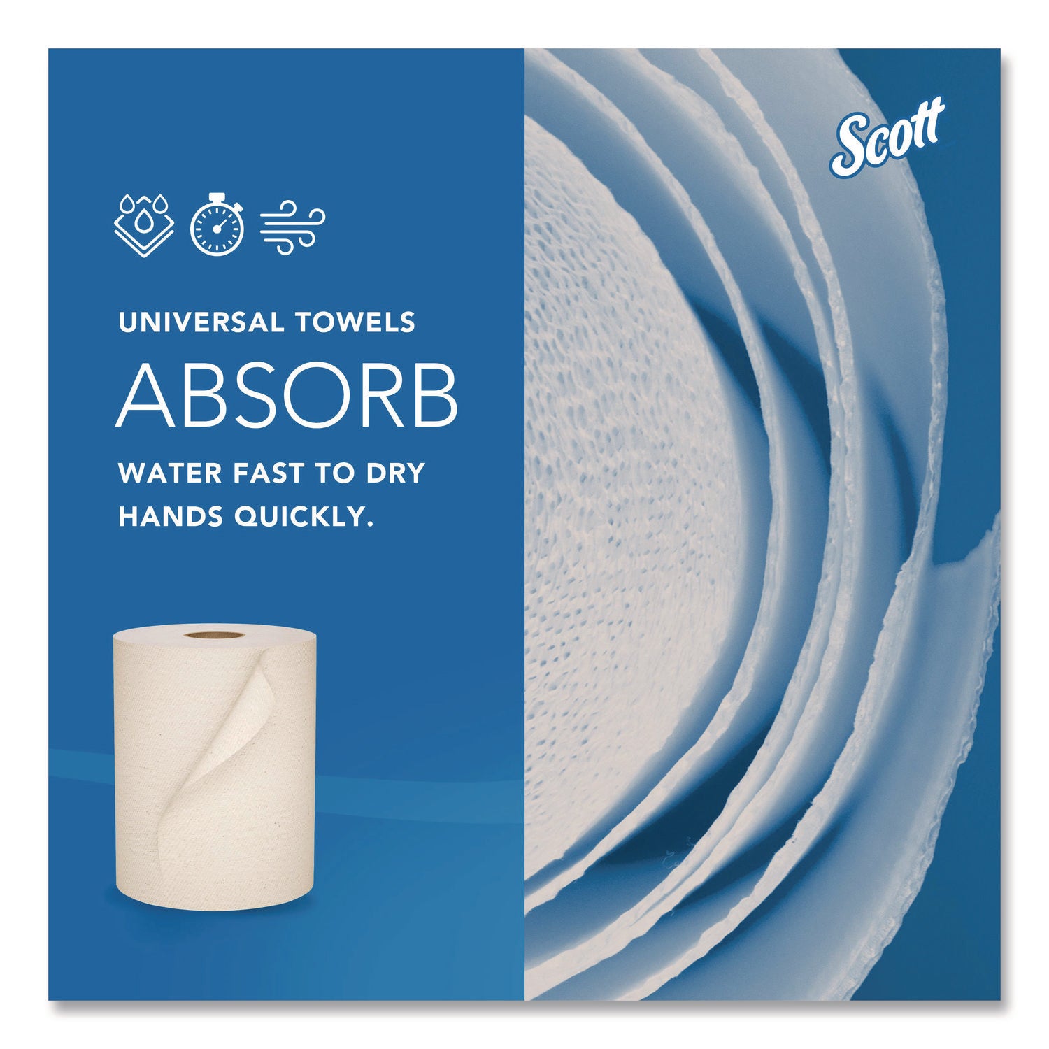 Essential 100% Recycled Fiber Hard Roll Towel, 1-Ply, 8" x 800', 1.5" Core, Brown, 6 Rolls/Carton