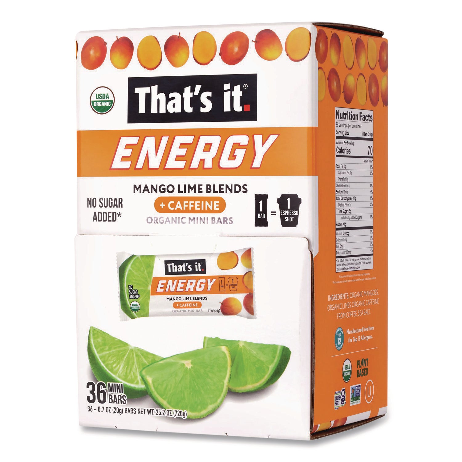 FOOD,MNGO ENRGY BRS,36CT