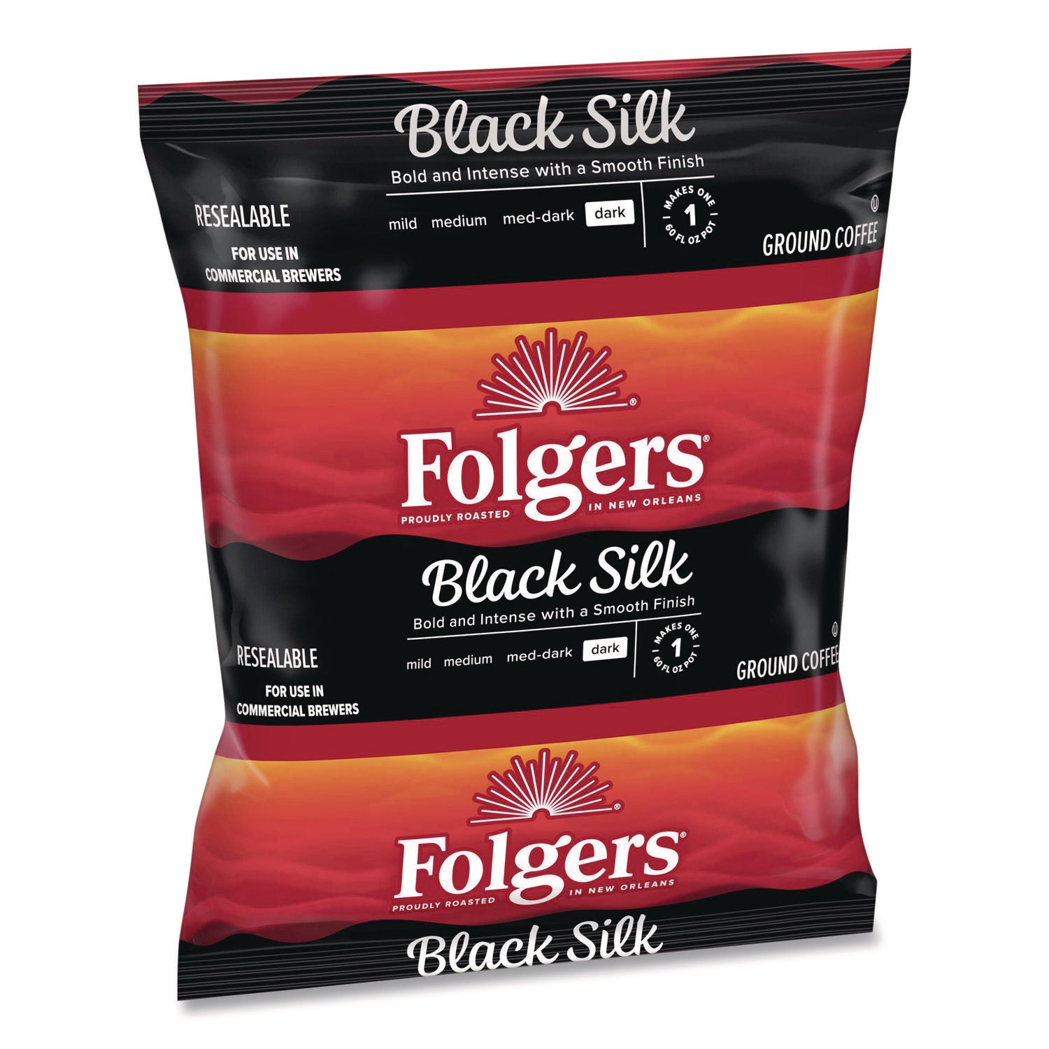 Regular - Dark - 1.4 oz - Filter Pack - Black Silk - 40 / Carton