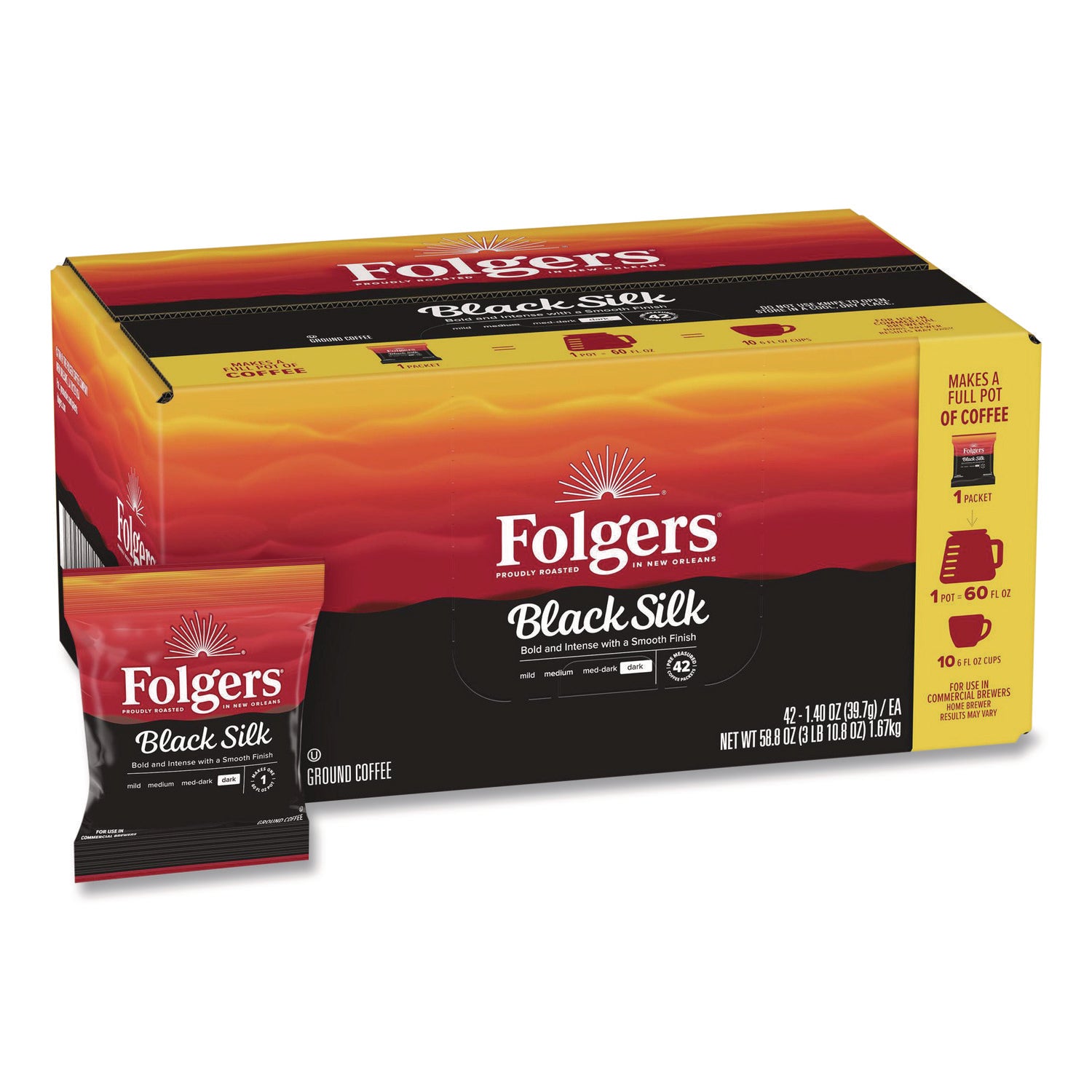 Regular - Dark - 1.4 oz - Fraction Pack - 42 / Carton