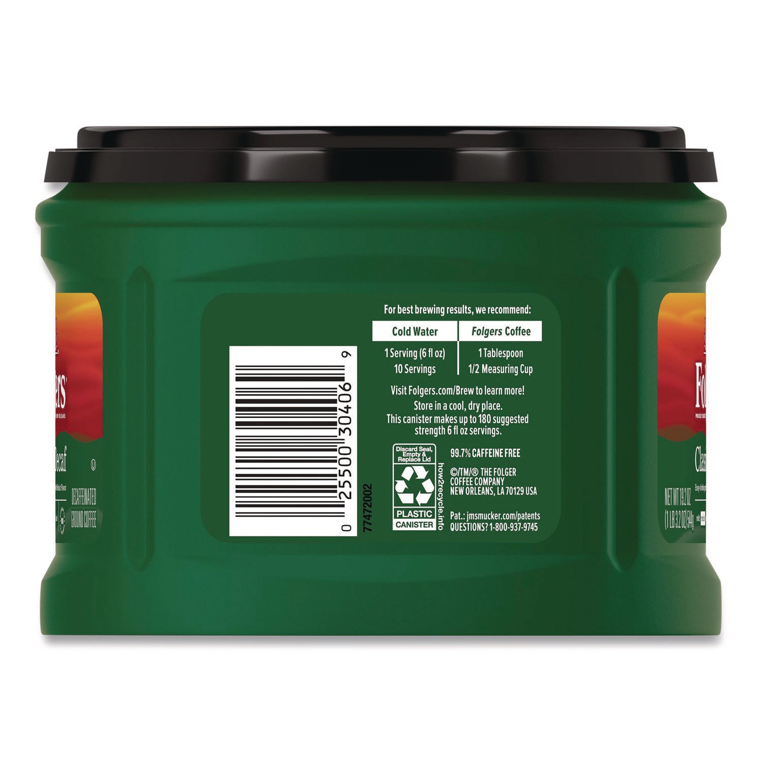 Coffee, Classic Roast Decaffeinated, Ground, 19.2 oz Can