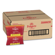 Folgers&reg; Filter Pack Classic Roast Coffee - Regular - 0.9 oz Per Pouch - Filter Pack - 10/Pack - 4 / Carton
