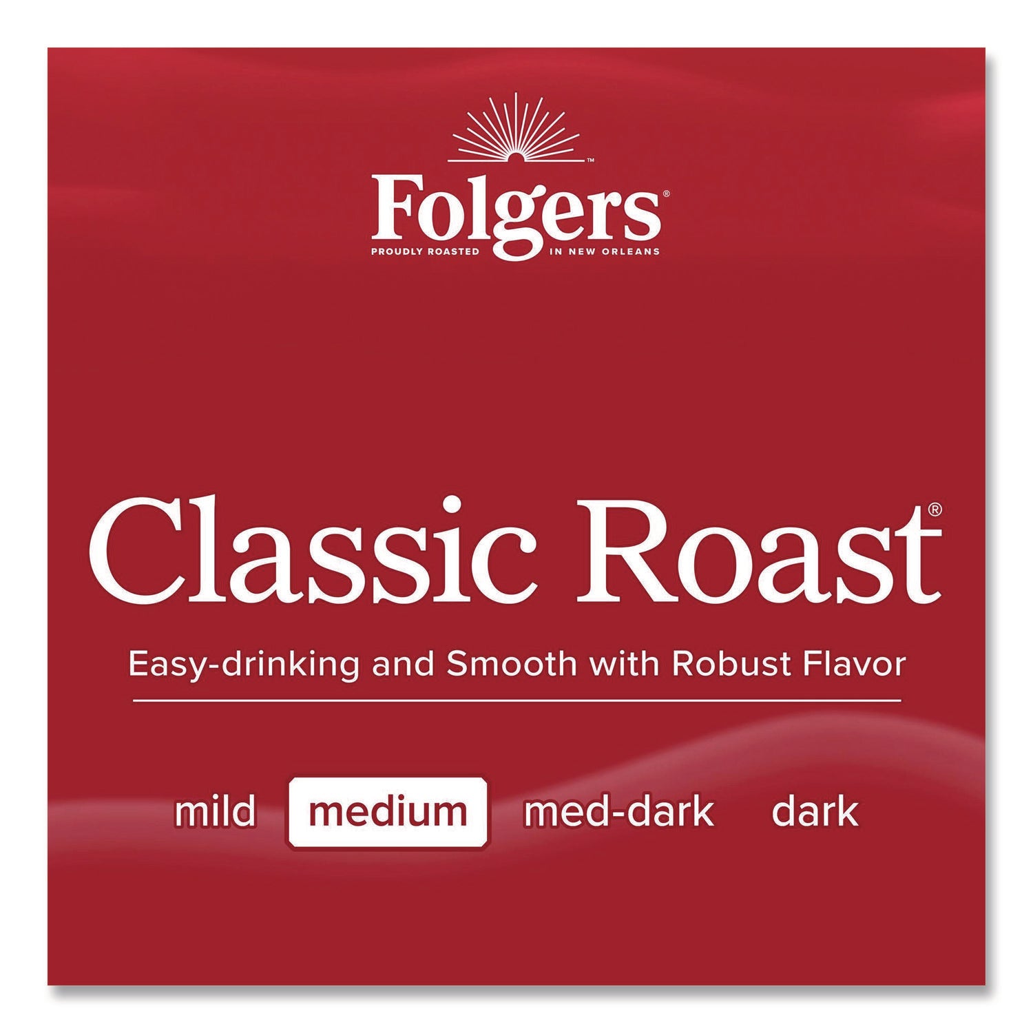 Folgers&reg; Fraction Pack Classic Roast Coffee - Regular - Medium - 1.5 oz Per Bag - Fraction Pack - 42 / Carton