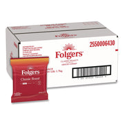 Folgers&reg; Fraction Pack Classic Roast Coffee - Regular - Medium - 1.5 oz Per Bag - Fraction Pack - 42 / Carton