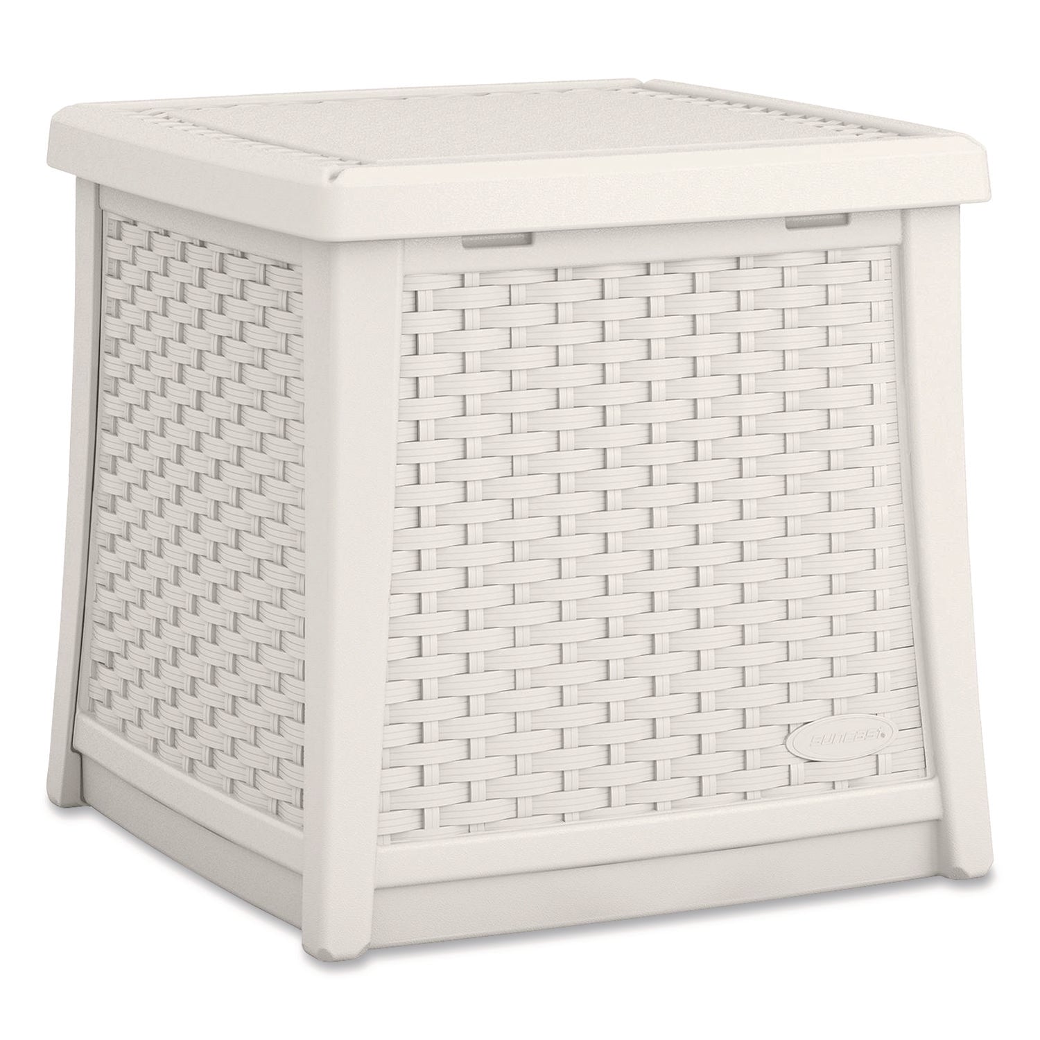 Elements End Table with Storage, Square, 18.75w x 18.75d x 18h, Ice Cube Top, Ice Cube Base/Legs