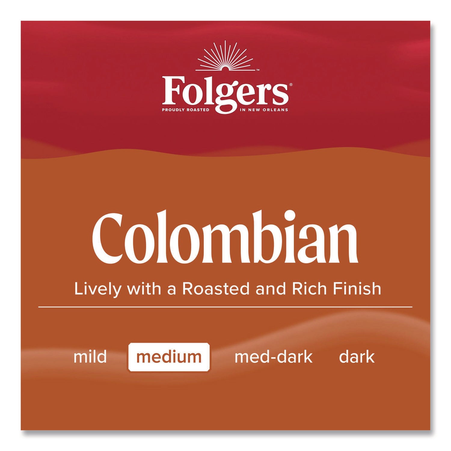 Folgers 100% Colombian Ground Coffee, Medium Roast, 22.6 oz Canister, Arabica Blend, 1 Each