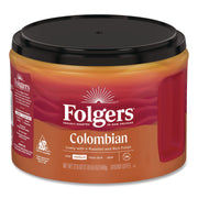Folgers 100% Colombian Ground Coffee, Medium Roast, 22.6 oz Canister, Arabica Blend, 1 Each