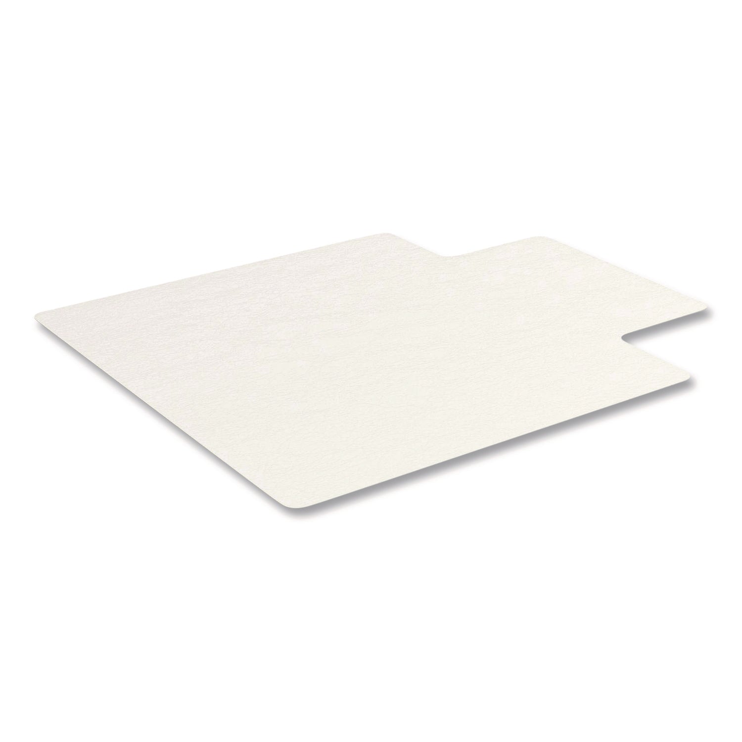 Deflecto OceanMat Chair Mat for Hard Floor - Hard Floor, Chair, Wood Floor, Tile Floor, Laminate Floor48" Width x 36" Depth - Lip Size 10" Length x 19" Width - Lipped - Plastic, Polyethylene Terephthalate (PET) - Clear - 1 Each