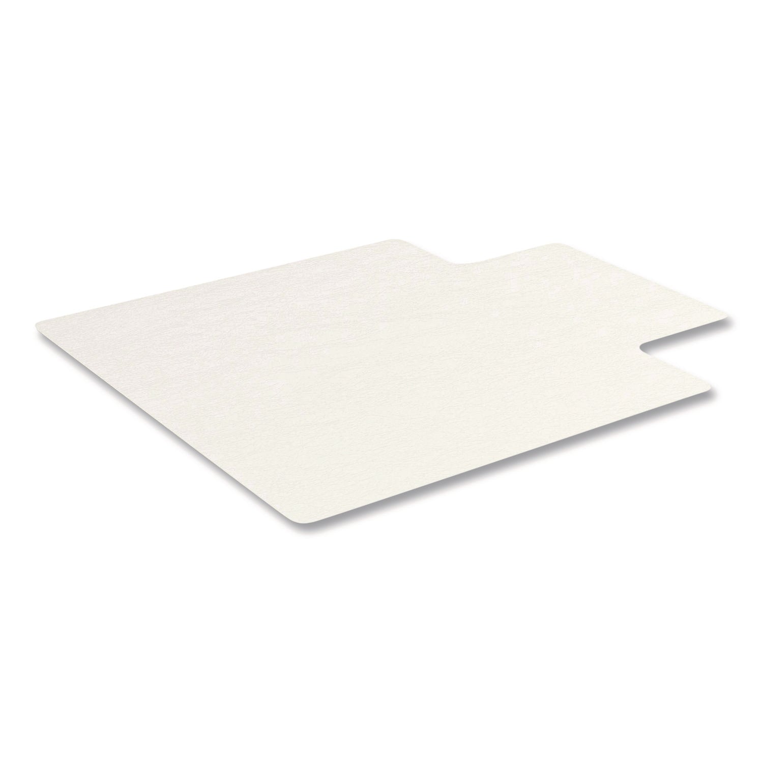 Deflecto OceanMat Chair Mat for Hard Floor - Hard Floor, Wood Floor, Tile Floor, Laminate Floor, Floor, Commercial53" Width x 45" Depth - Lip Size 12" Length x 25" Width - Lipped - Plastic, Polyethylene Terephthalate (PET) - Clear - 1 Each