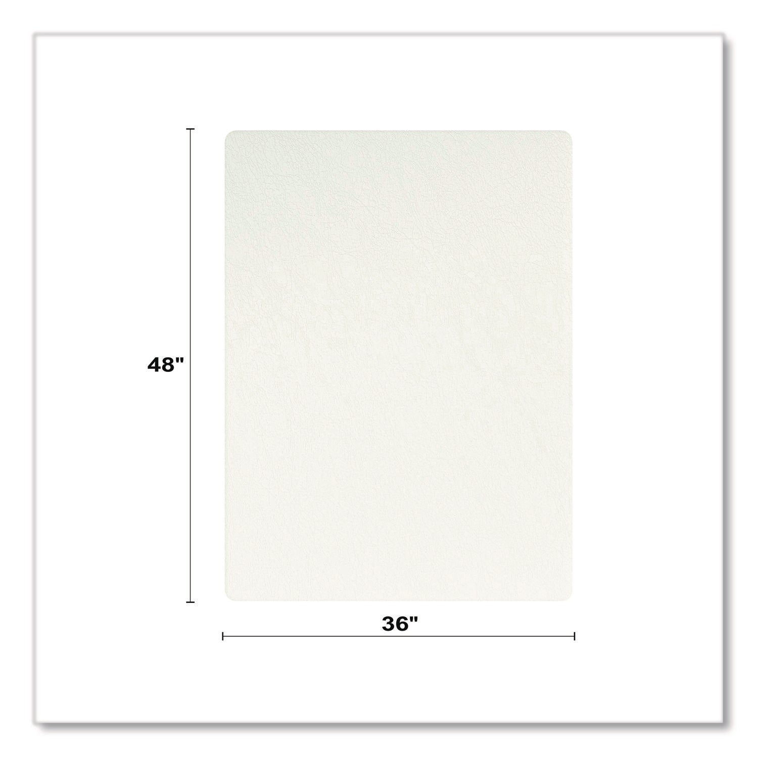 Deflecto OceanMat Chair Mat for Hard Floor - Hard Floor, Wood Floor, Tile Floor, Laminate Floor, Chair - 48" Width x 36" Depth - Rectangular - Plastic, Polyethylene Terephthalate (PET) - Clear - 1 Each